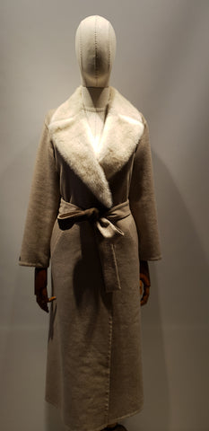 Cashmere Coat Collar Mink