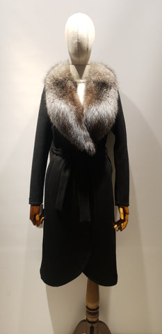 Cashmere Coat Collar Frost Fox