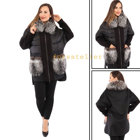 cashmere coat fox fur